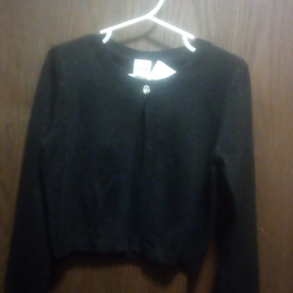 NWT Girl's Nordstrom Rack Rhinestone Open Front Cardigan